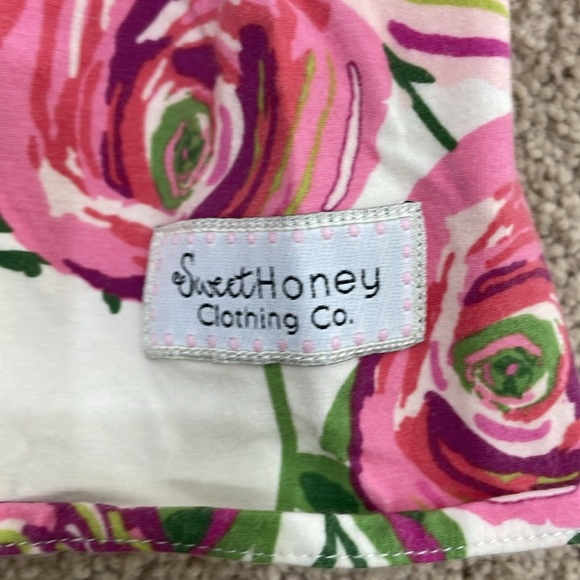 Girls SweetHoney Boutique Floral Dress - Size 5 - Picture 2 of 3